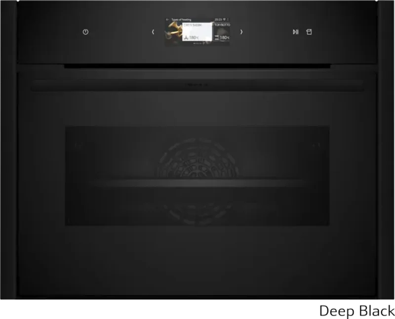 Φωτογραφία προϊόντος: Neff C29FS3AY0 + Z9045DY0 Deep Black (Εντοιχιζόμενος Φούρνος Compact με Λειτουργία Ατμού 47lt)