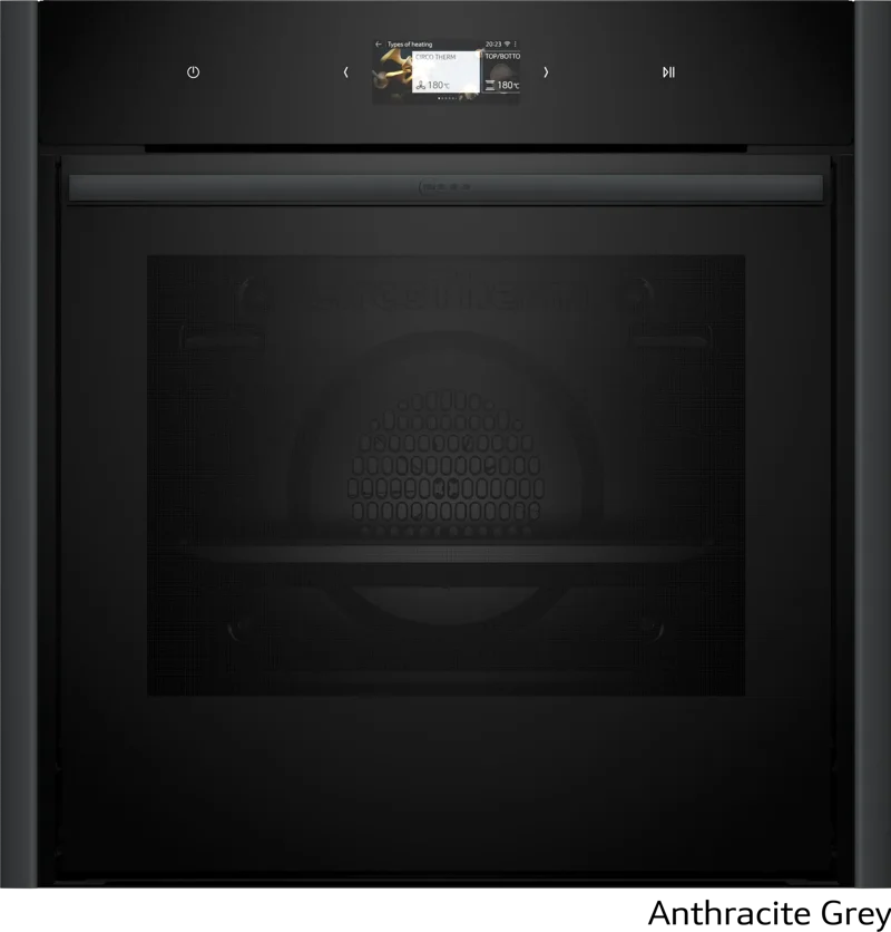 Φωτογραφία προϊόντος: Neff B69CS7MY0 + Z9060AY0 Anthracite Grey (Εντοιχιζόμενος Φούρνος με Πυρόλυση 71lt)