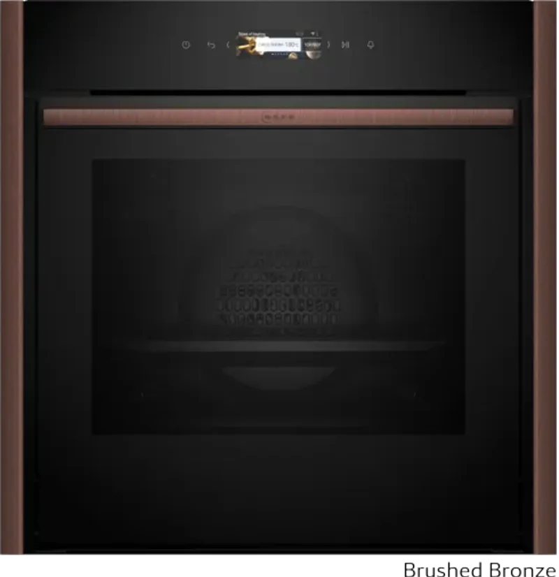 Φωτογραφία προϊόντος: Neff B59CR31Y0 + Z9060BY0 Brushed Bronze (Εντοιχιζόμενος Φούρνος 71lt)