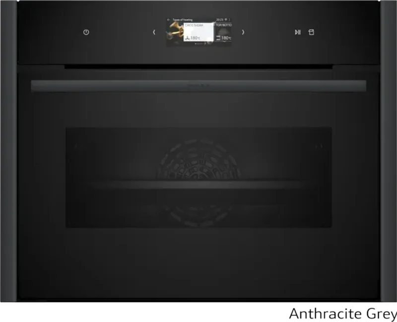 Φωτογραφία προϊόντος: Neff C29FS3AY0 + Z9045AY0 Anthracite Grey (Εντοιχιζόμενος Φούρνος Compact με Λειτουργία Ατμού 47lt)