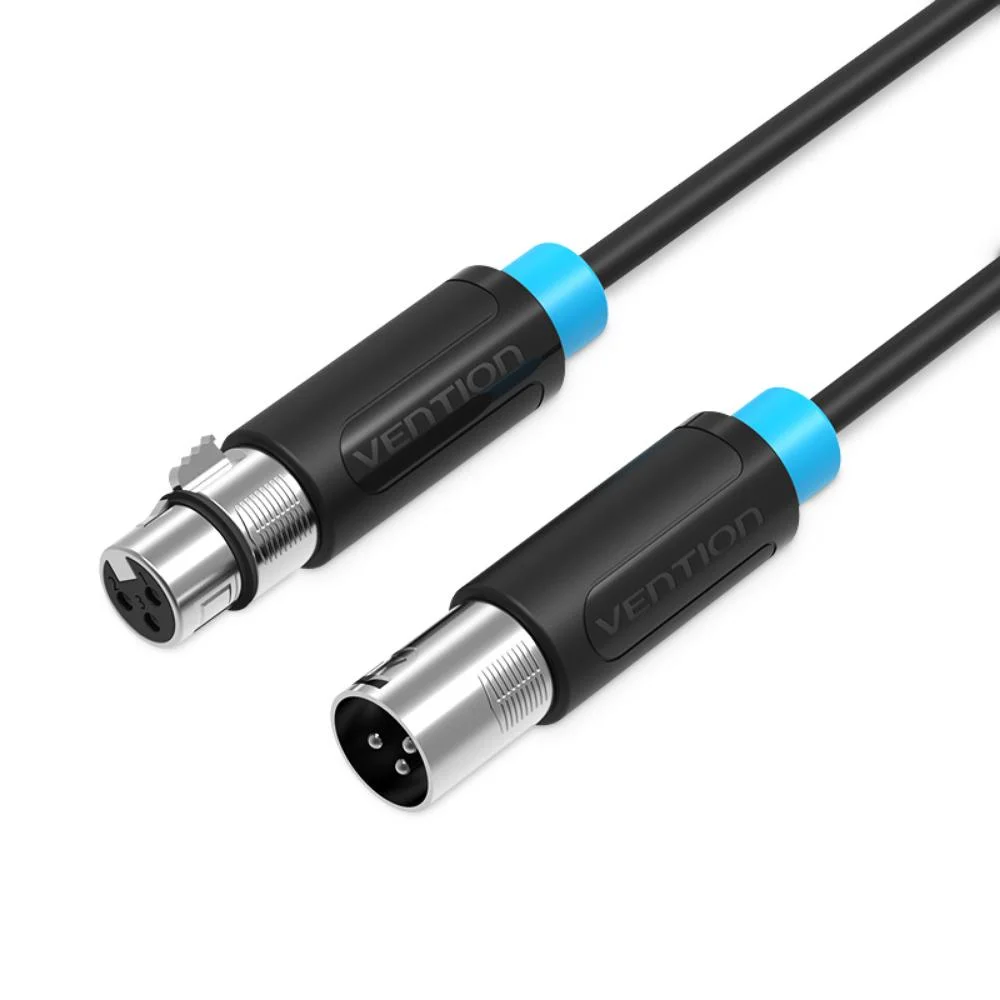 Φωτογραφία προϊόντος: VENTION XLR Audio Extension Cable 5M Black (BBFBJ) (VENBBFBJ)