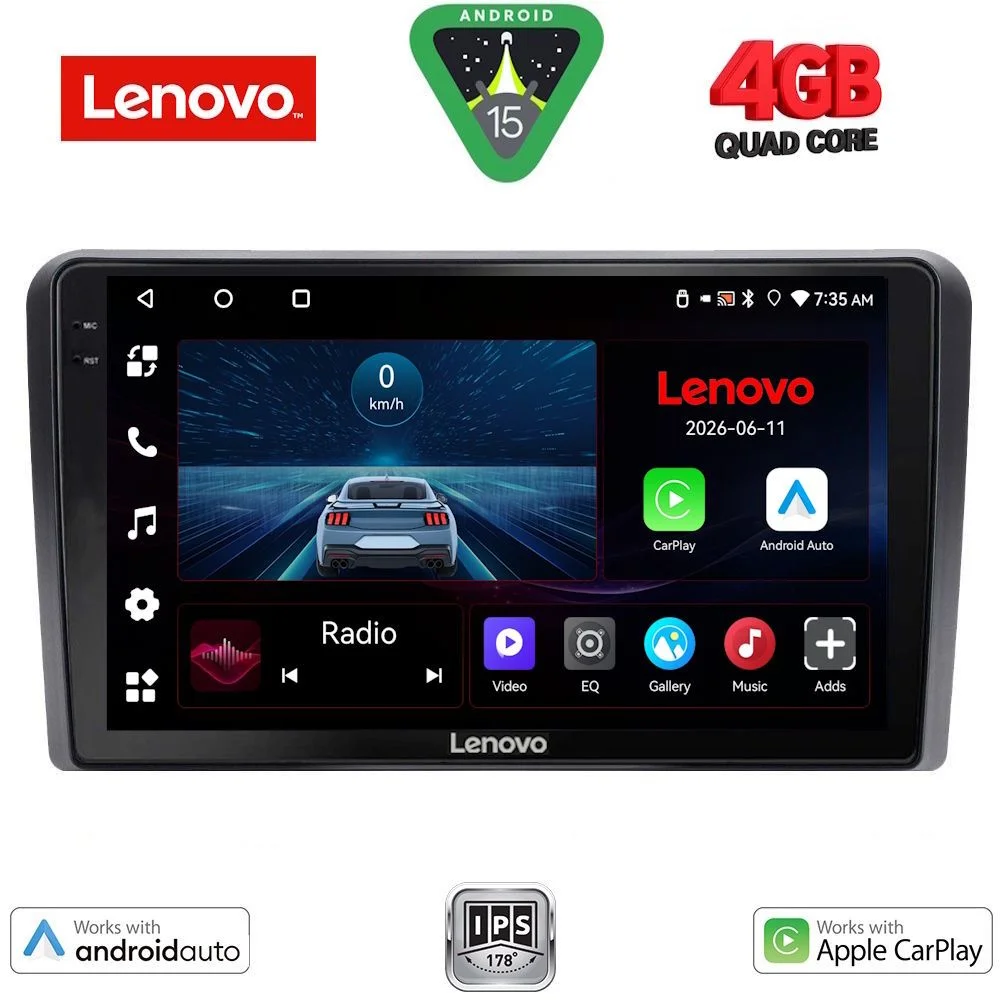 Φωτογραφία προϊόντος: LENOVO LVE 8481BL_CPAA (9inc) MULTIMEDIA TABLET for OPEL ALL mod. 2004-2014 (BLACK)