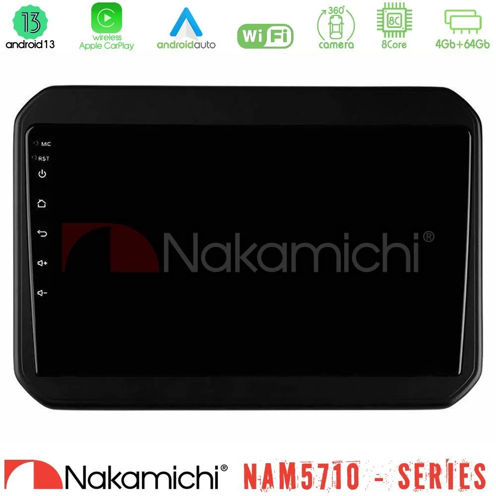 Φωτογραφία προϊόντος: Nakamichi NAM5710 Series 8Core Android13 4+64GB Suzuki Ignis Navigation Multimedia Tablet 9