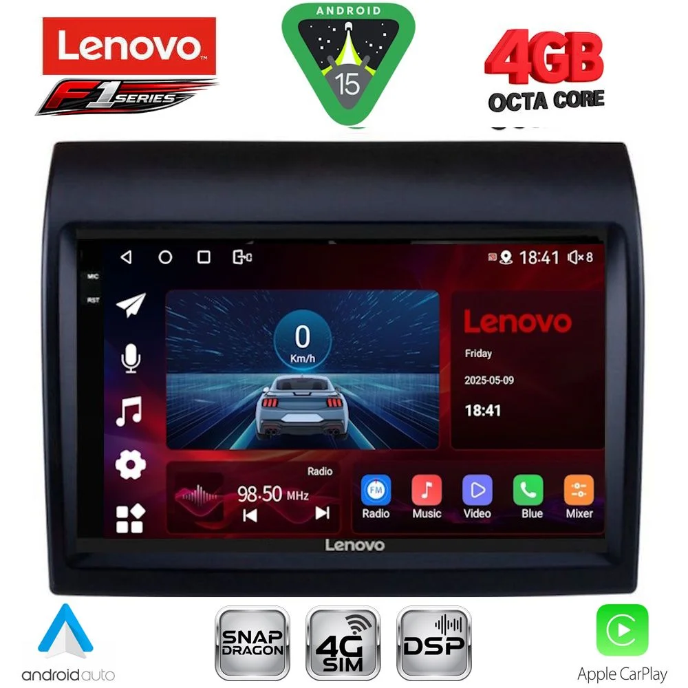 Φωτογραφία προϊόντος: LENOVO SSQ 9141_CPA (9inc) MULTIMEDIA TABLET for FIAT DUCATO – CITROEN JUMPER – PEUGEOT BOXER mod. 2011-2021