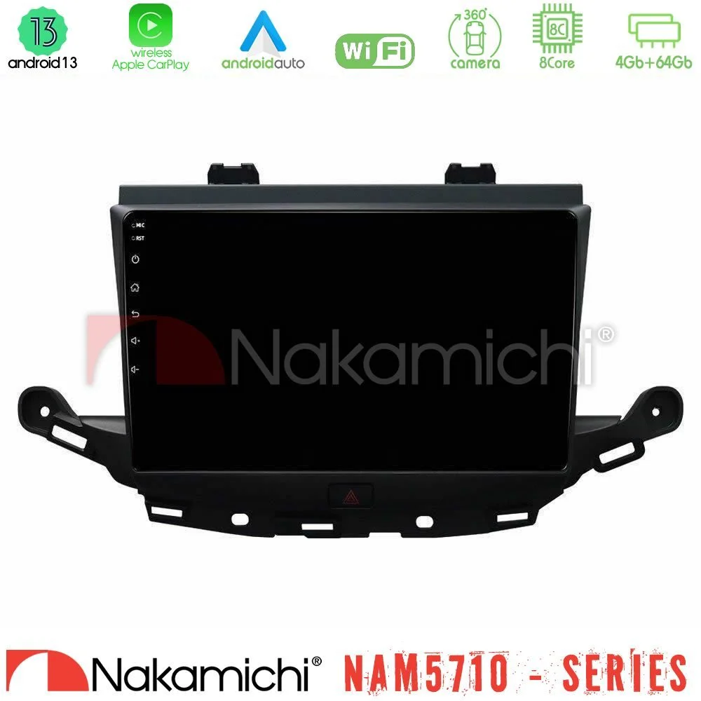Φωτογραφία προϊόντος: Nakamichi NAM5710 Series 8Core Android13 4+64GB Opel Astra K 2015-2019 Navigation Multimedia Tablet 9