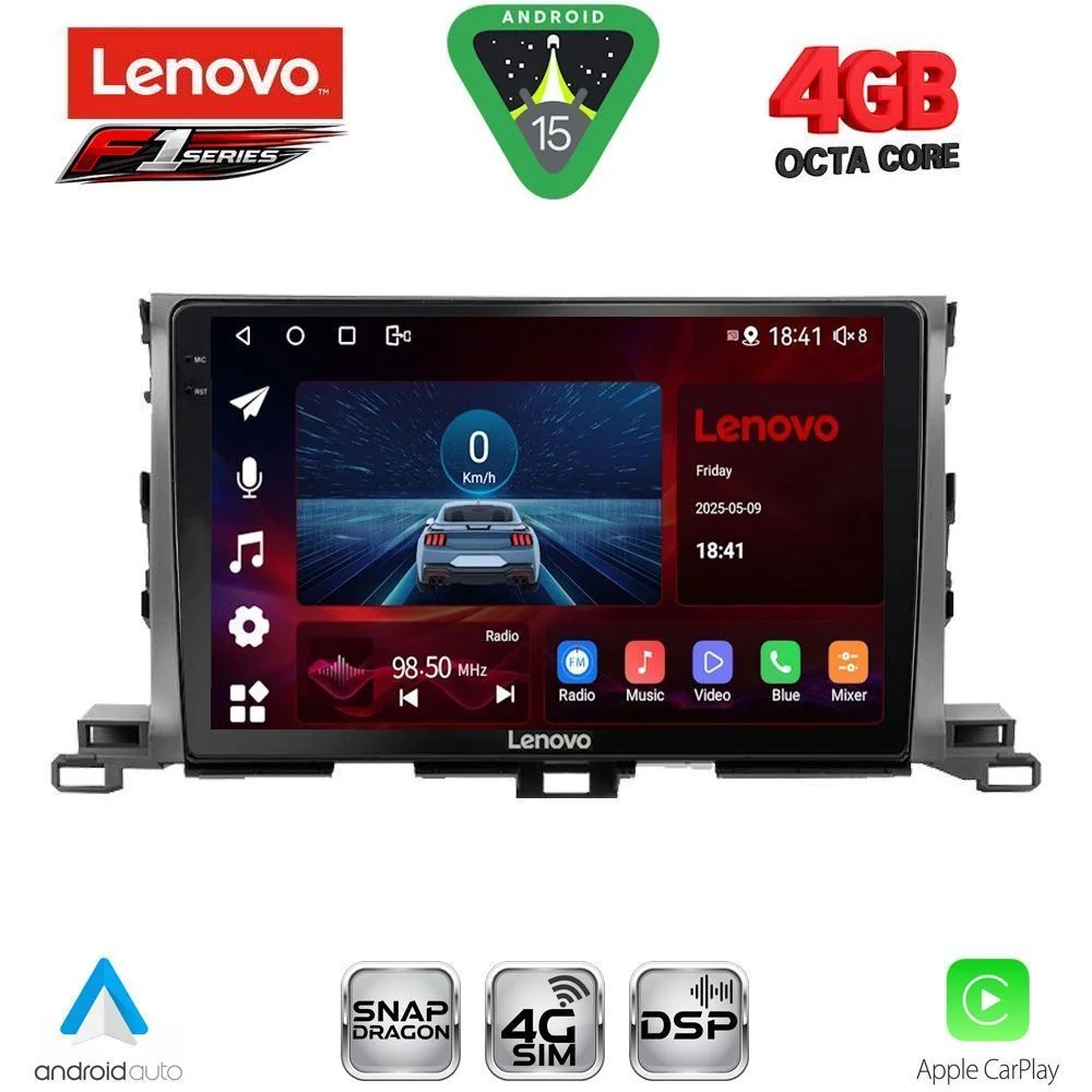 Φωτογραφία προϊόντος: LENOVO SSQ 9700_CPA (10inc) MULTIMEDIA TABLET for TOYOTA HIGHLANDER mod. 2014-2019