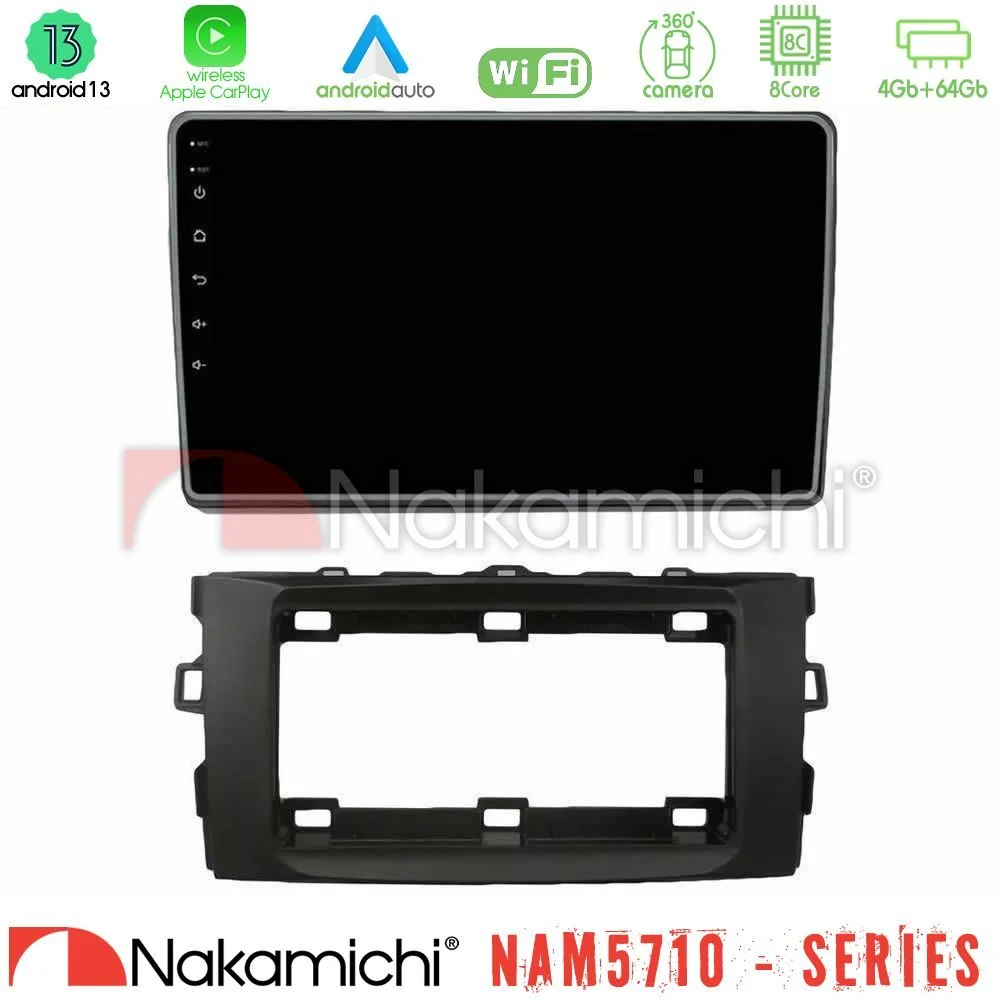 Φωτογραφία προϊόντος: Nakamichi NAM5710 Series 8Core Android13 4+64GB Toyota Auris 2013-2016 Navigation Multimedia Tablet 10