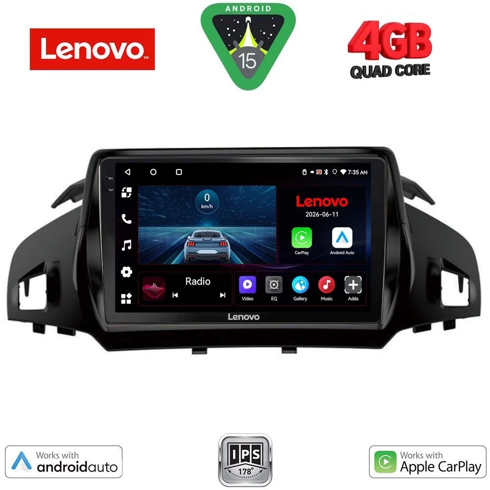 Φωτογραφία προϊόντος: LENOVO LVE 8160_CPAA (9inc) MULTIMEDIA TABLET for FORD KUGA mod. 2013-2019 – CMAX mod. 2011-2020