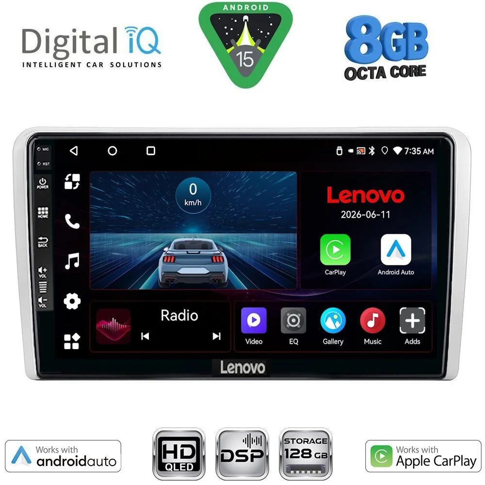 Φωτογραφία προϊόντος: LENOVO LVE 8481SL_CPAA (9inc) MULTIMEDIA TABLET for OPEL ALL mod. 2004-2014 (SILVER)