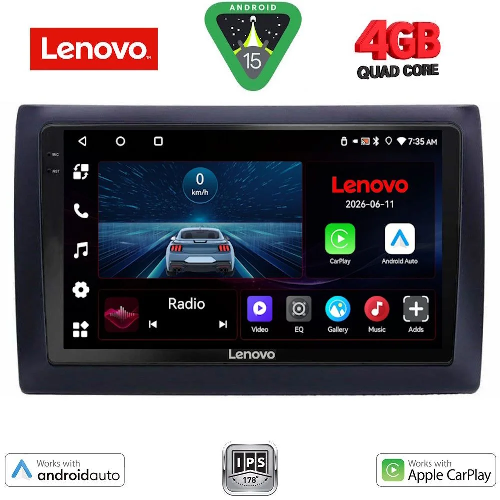Φωτογραφία προϊόντος: LENOVO LVE 8145_CPAA (9inc) MULTIMEDIA TABLET for FIAT STILO mod. 2001-2007