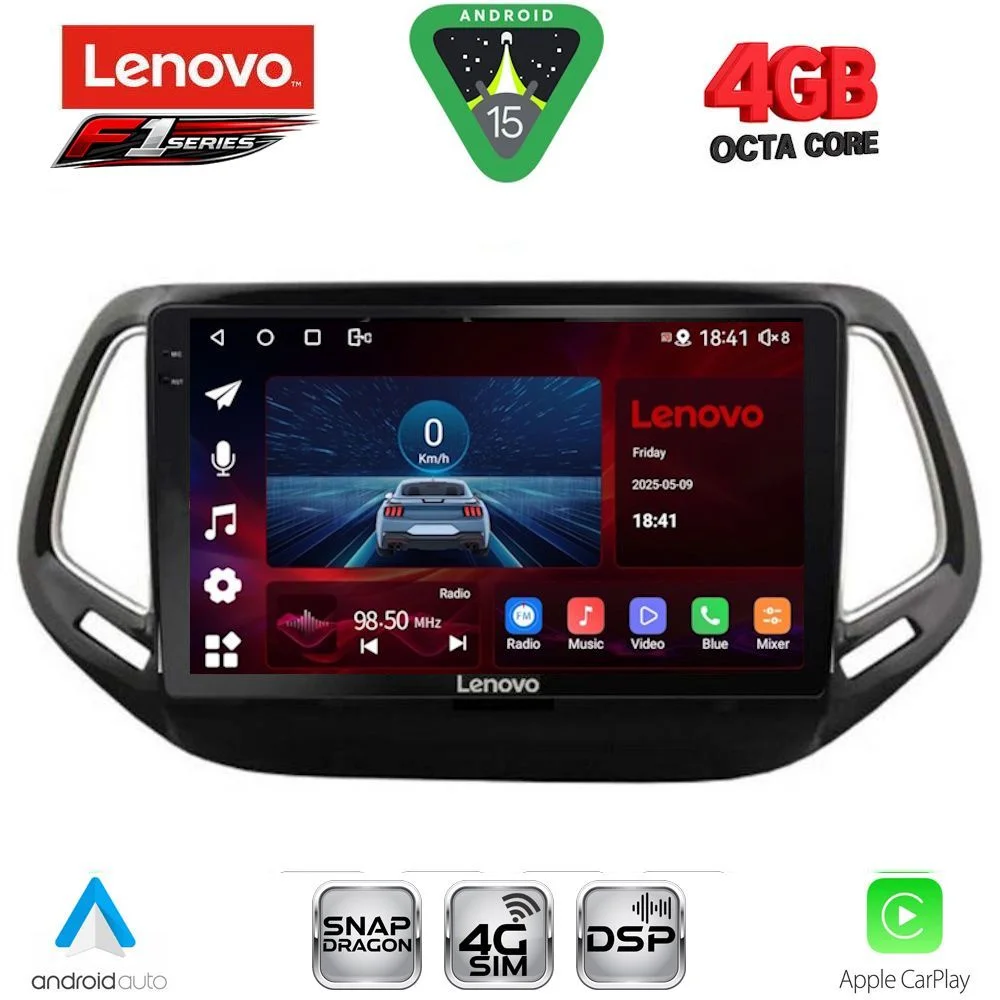 Φωτογραφία προϊόντος: LENOVO SSQ 9278_CPA (10inc) MULTIMEDIA TABLET for JEEP COMPASS mod. 2016-2021
