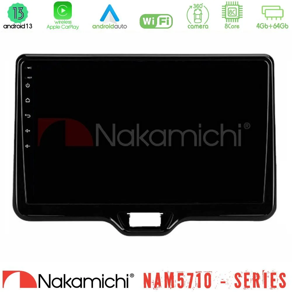 Φωτογραφία προϊόντος: Nakamichi NAM5710 Series 8Core Android13 4+64GB Toyota Yaris Cross RHD 2020-> (Low Version) Navigation Multimedia Tablet 9
