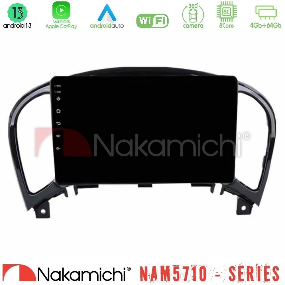 Φωτογραφία προϊόντος: Nakamichi NAM5710 Series 8Core Android13 4+64GB Nissan Juke Navigation Multimedia Tablet 9