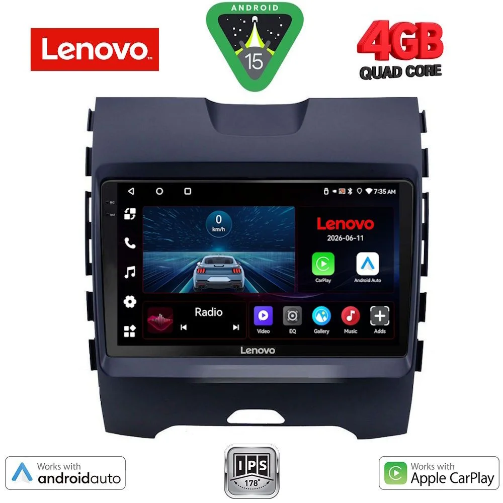 Φωτογραφία προϊόντος: LENOVO LVE 8152_CPAA (9inc) MULTIMEDIA TABLET for FORD EDGE mod. 2015-2023