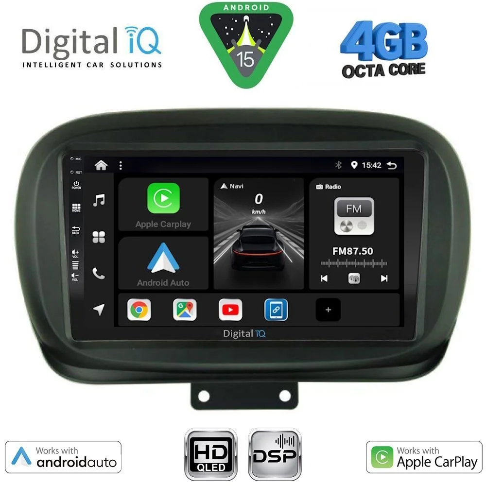 Φωτογραφία προϊόντος: DIGITAL IQ BXF 16134_CPAA (9inc) MULTIMEDIA TABLET for FIAT 500Χ mod. 2014-2024