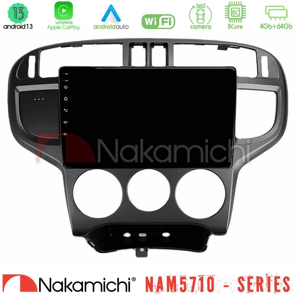 Φωτογραφία προϊόντος: Nakamichi NAM5710 Series 8Core Android13 4+64GB Hyundai Matrix 2001-2010 Navigation Multimedia Tablet 9