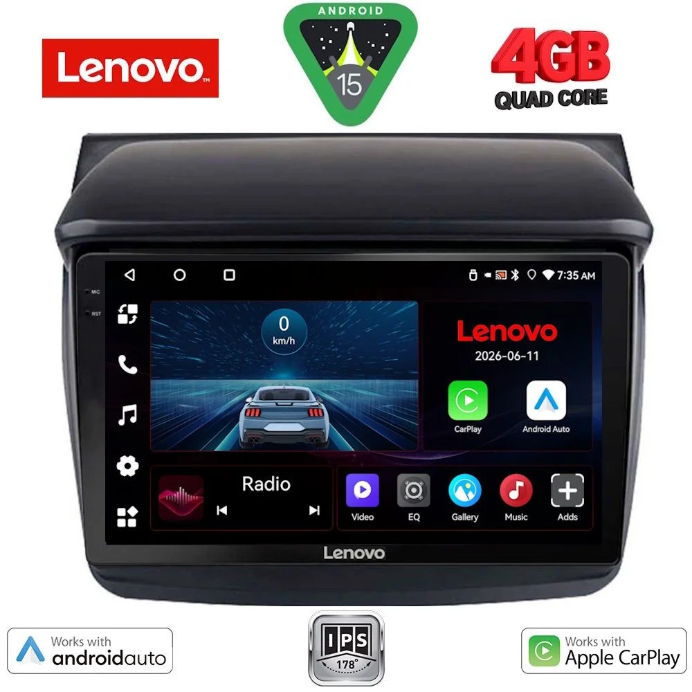 Φωτογραφία προϊόντος: LENOVO LVE 8436_CPAA (9inc) MULTIMEDIA TABLET for MITSUBISHI L200 mod. 2006-2015