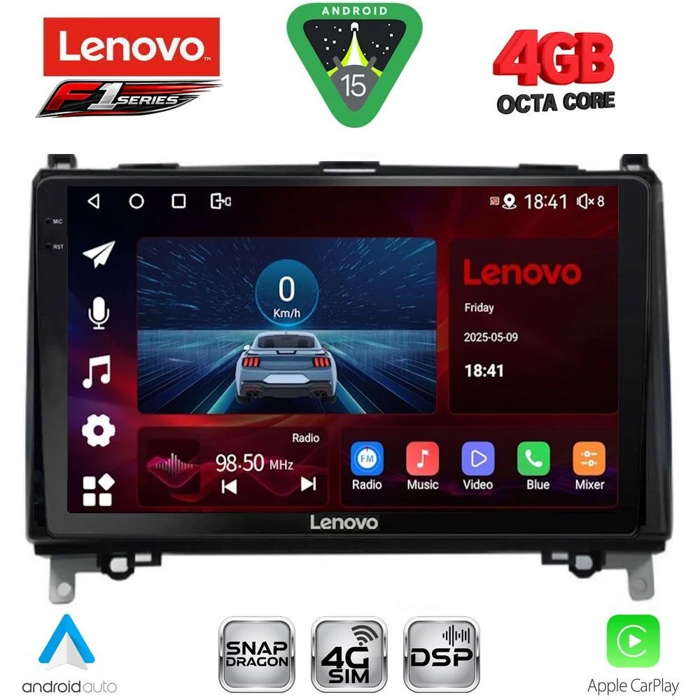 Φωτογραφία προϊόντος: LENOVO SSQ 9400_CPA (9inc) MULTIMEDIA TABLET for MERCEDES A – B -SPRINTER – VITO mod. 2007-2020
