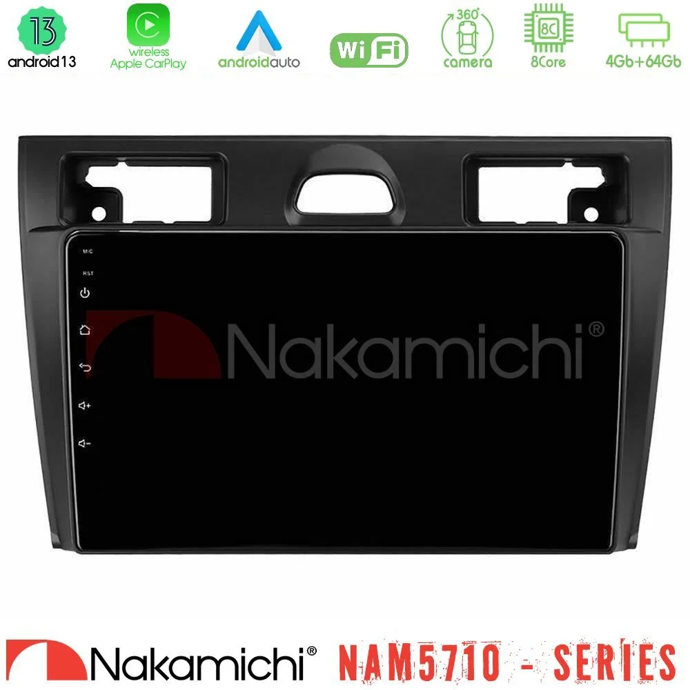 Φωτογραφία προϊόντος: Nakamichi NAM5710 Series 8Core Android13 4+64GB Ford Fiesta/Fusion Navigation Multimedia Tablet 9