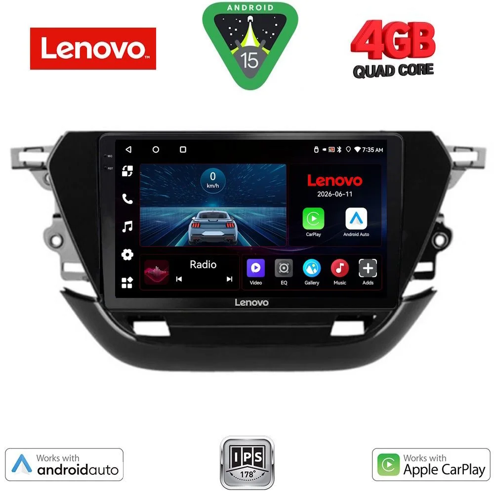 Φωτογραφία προϊόντος: LENOVO LVE 8487_CPAA (9inc) MULTIMEDIA TABLET for OPEL CORSA F mod. 2019-2024