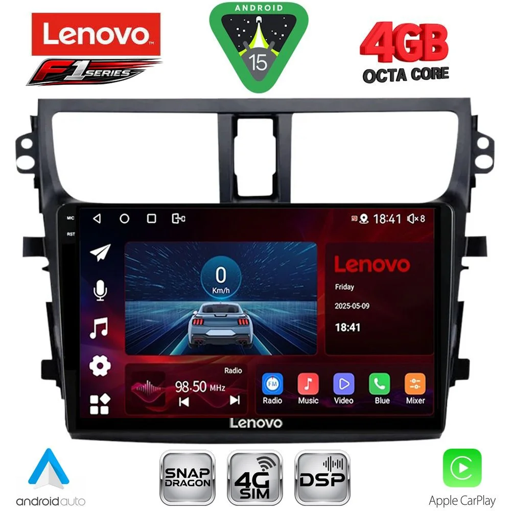 Φωτογραφία προϊόντος: LENOVO SSQ 9674_CPA (9inc) MULTIMEDIA TABLET for SUZUKI CELERIO mod. 2015-2021