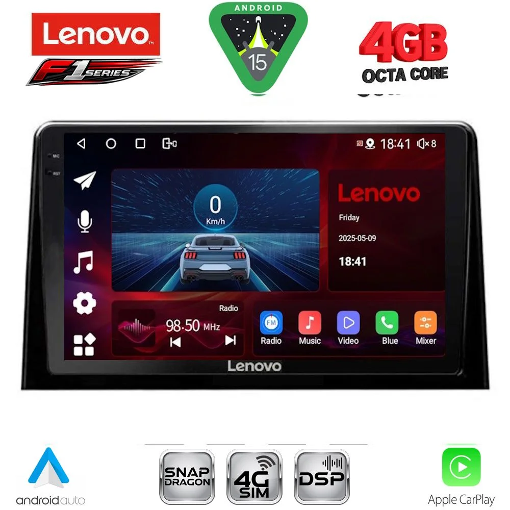 Φωτογραφία προϊόντος: LENOVO SSQ 9082_CPA (10inc) MULTIMEDIA TABLET for CITROEN BERLINGO – OPEL COMBO – PEUGEOT PARTNER – TOYOTA PROACE mod. 2018-2026 - FIAT DOBLO mod. 2022-2026