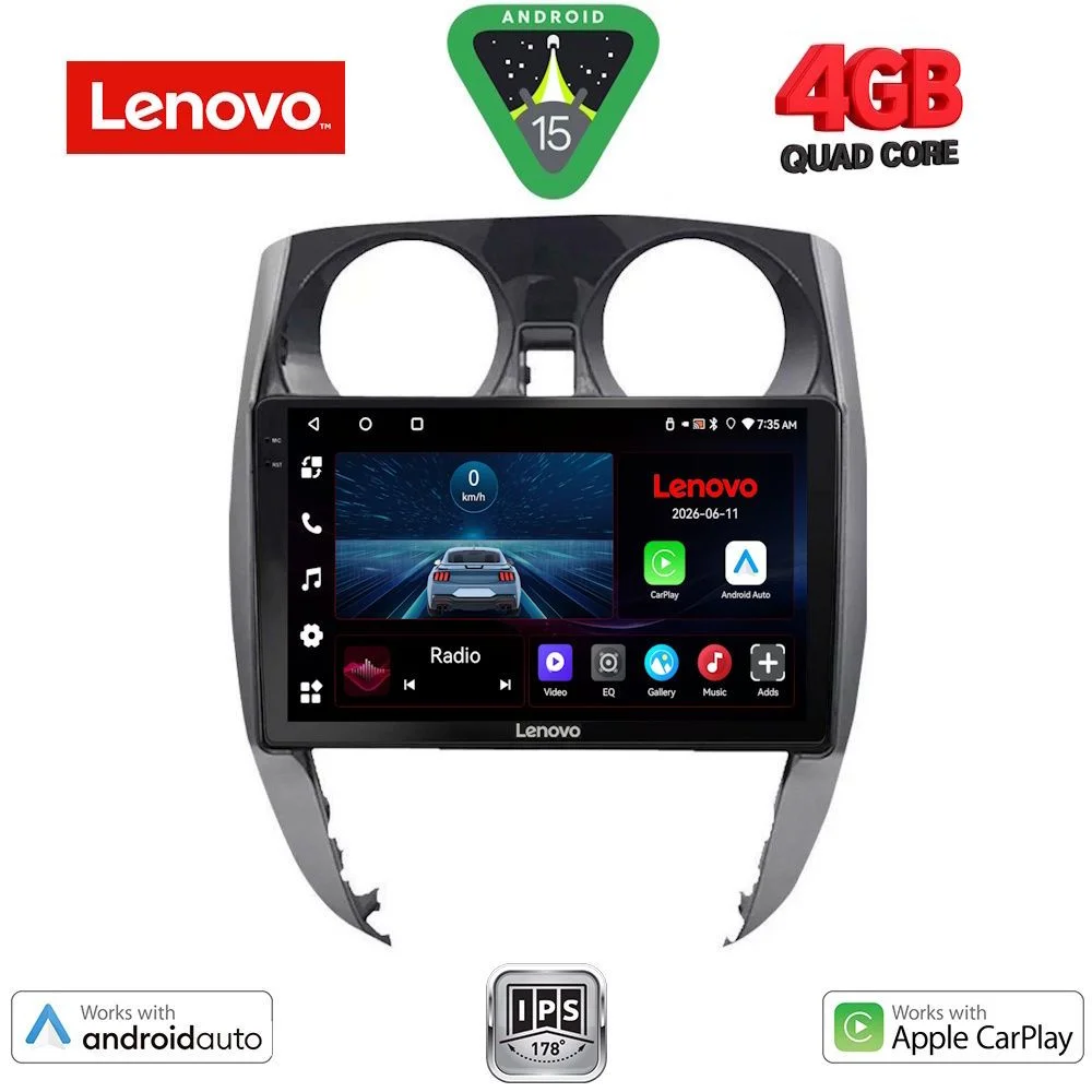 Φωτογραφία προϊόντος: LENOVO LVE 8464_CPAA (10inc) MULTIMEDIA TABLET for NISSAN NOTE mod. 2012-2020