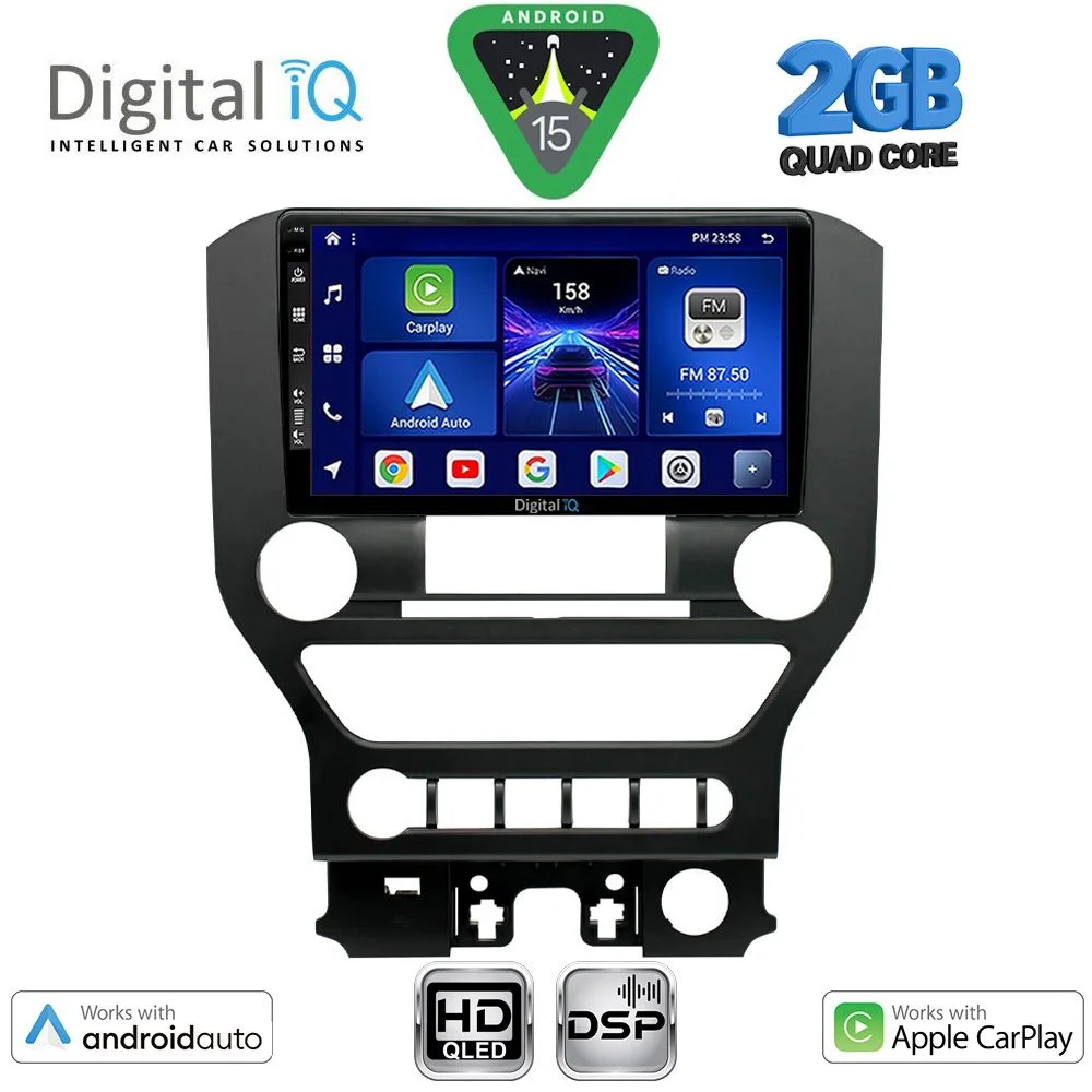 Φωτογραφία προϊόντος: DIGITAL IQ BXC 3166_CPAA 4BUT (9inc) MULTIMEDIA TABLET for FORD MUSTANG mod. 2015-2020