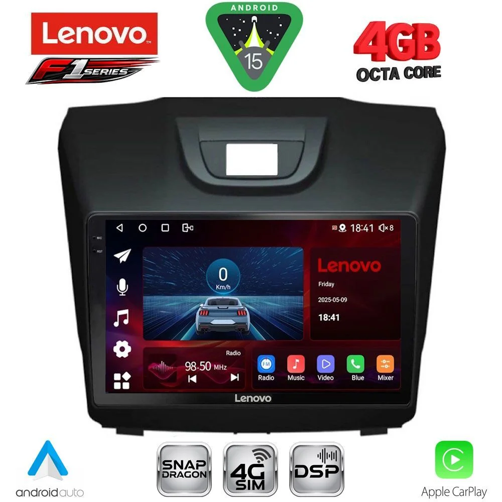 Φωτογραφία προϊόντος: LENOVO SSQ 9255_CPA (9inc) MULTIMEDIA TABLET for ISUZU DMAX mod. 2012-2020