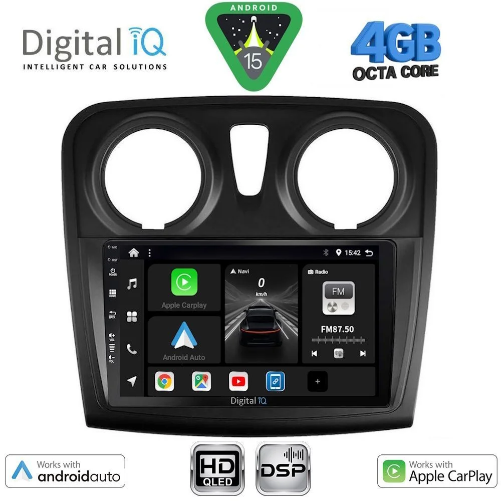 Φωτογραφία προϊόντος: DIGITAL IQ BXF 16108_CPAA (9inc) MULTIMEDIA TABLET for DACIA LOGAN – SANDERO mod. 2012-2019