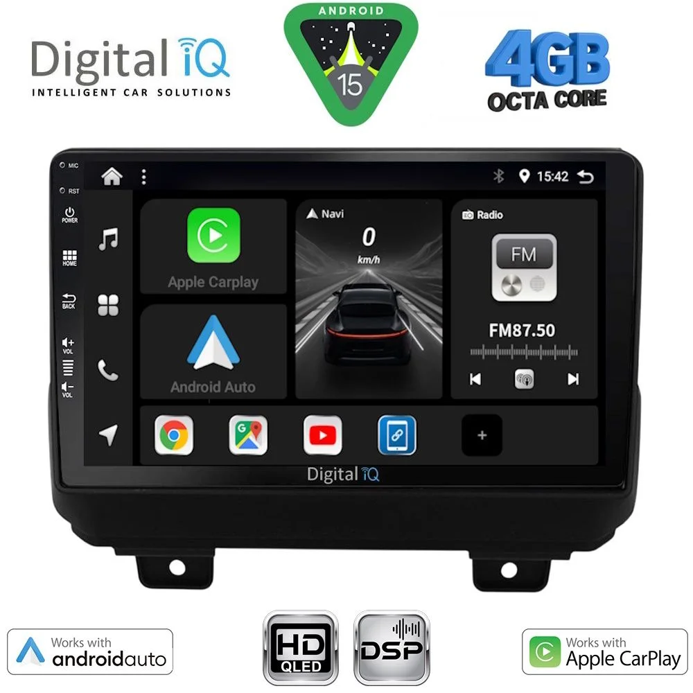 Φωτογραφία προϊόντος: DIGITAL IQ BXF 16298_CPAA (9inc) MULTIMEDIA TABLET for JEEP WRANGLER mod. 2018-2026