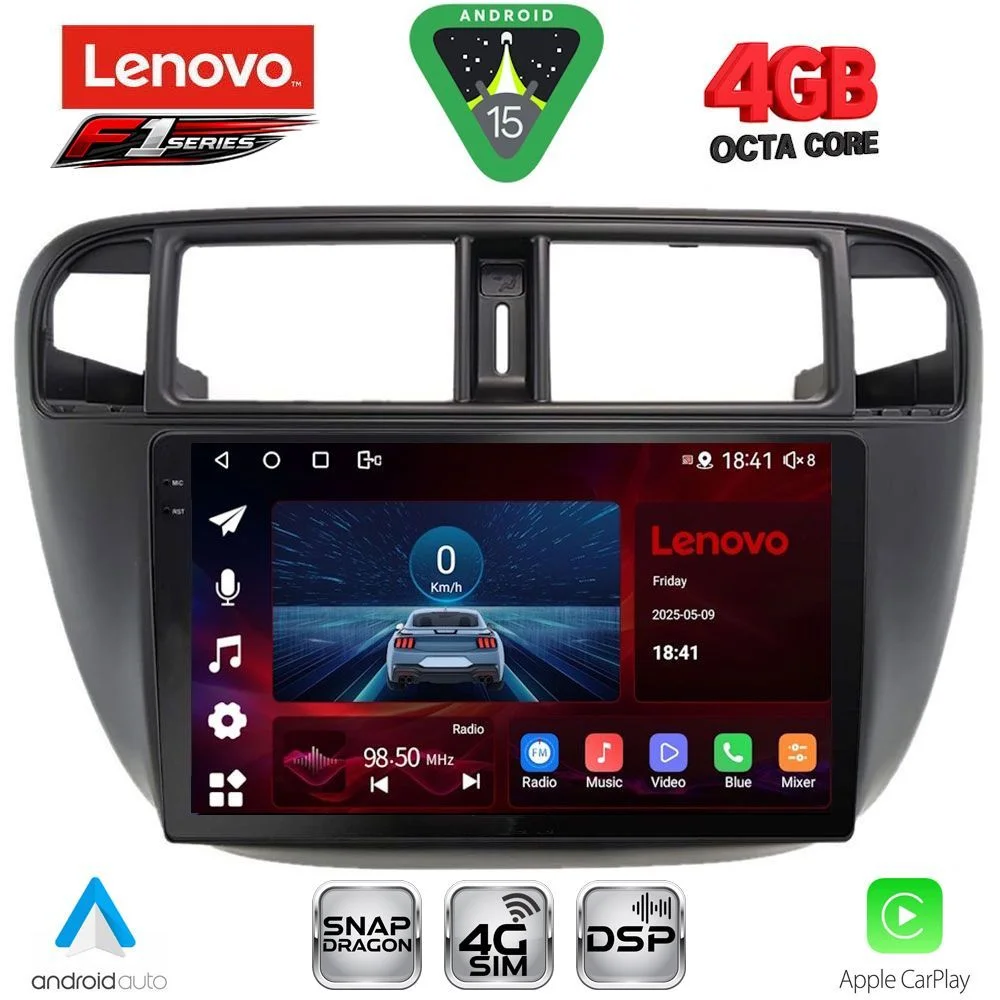 Φωτογραφία προϊόντος: LENOVO SSQ 9186_CPA A/C (9inc) MULTIMEDIA TABLET for HONDA CIVIC mod. 1995-2001