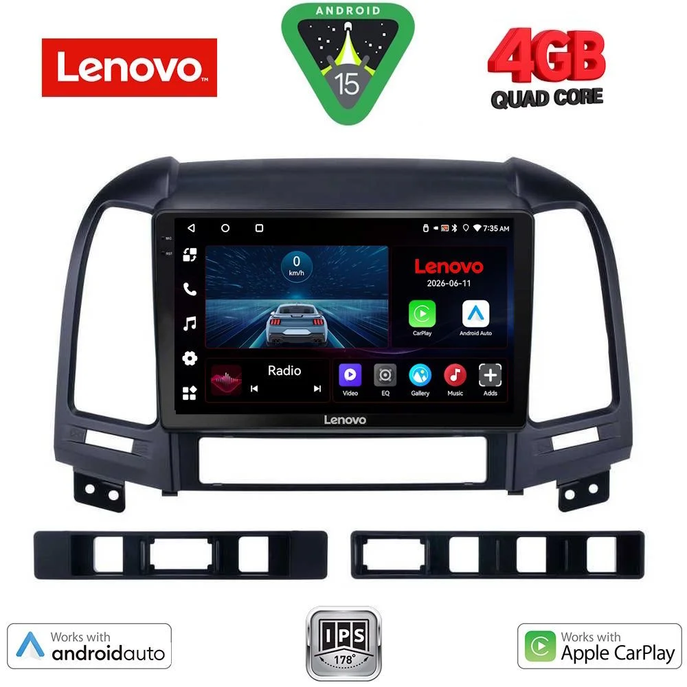 Φωτογραφία προϊόντος: LENOVO LVE 8239_CPAA (9inc) MULTIMEDIA TABLET for HYUNDAI SANTA FE mod. 2005-2013