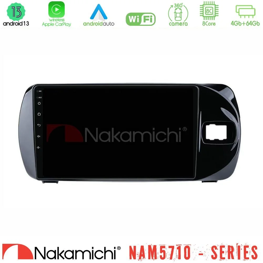 Φωτογραφία προϊόντος: Nakamichi NAM5710 Series 8Core Android13 4+64GB Toyota Yaris (Vitz) 2015-2020 RHD Navigation Multimedia Tablet 9