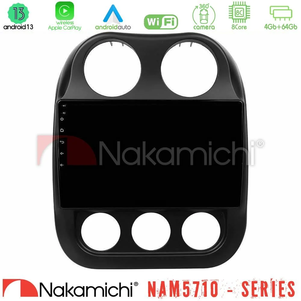 Φωτογραφία προϊόντος: Nakamichi NAM5710 Series 8Core Android13 4+64GB Jeep Compass 2012-2016 Navigation Multimedia Tablet 9