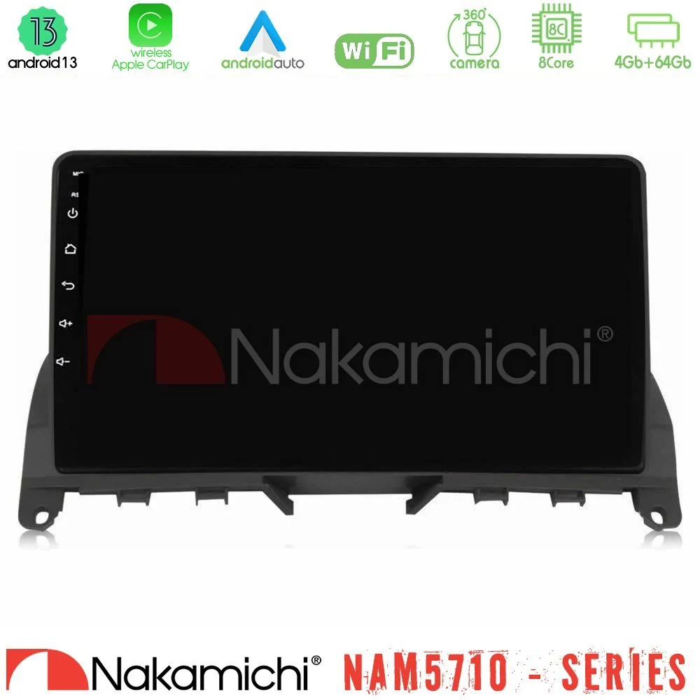 Φωτογραφία προϊόντος: Nakamichi NAM5710 Series 8Core Android13 4+64GB Mercedes C Class W204 Navigation Multimedia Tablet 9