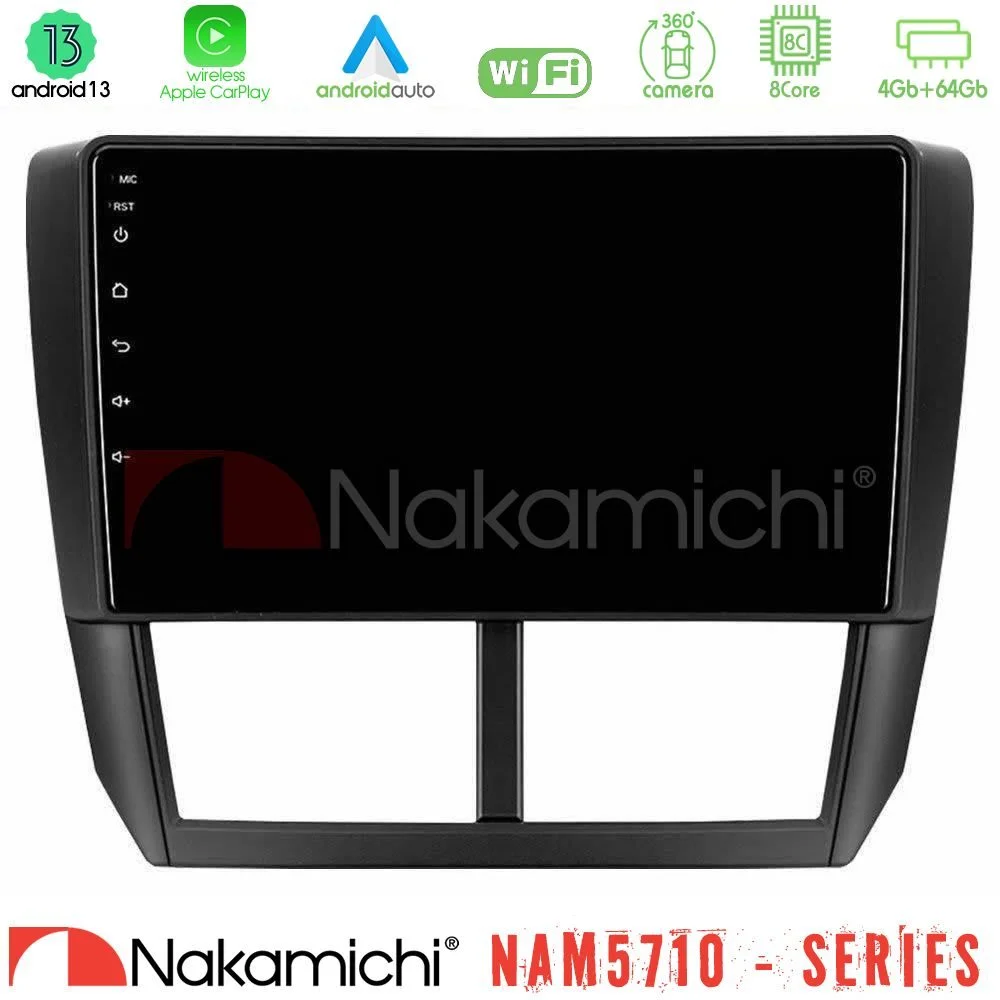 Φωτογραφία προϊόντος: Nakamichi NAM5710 Series 8Core Android13 4+64GB Subaru Forester Navigation Multimedia Tablet 9