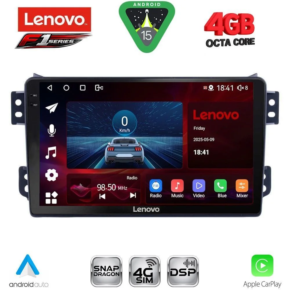 Φωτογραφία προϊόντος: LENOVO SSQ 9682_CPA (9inc) MULTIMEDIA TABLET for OPEL AGILA - SUZUKI SPLASH mod. 2008-2018