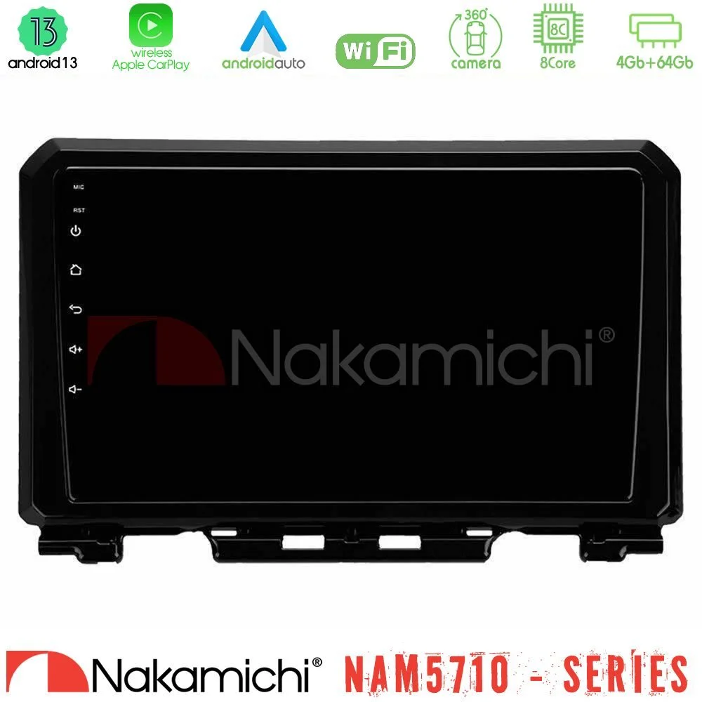 Φωτογραφία προϊόντος: Nakamichi NAM5710 Series 8Core Android13 4+64GB Suzuki Jimny 2018-2022 Navigation Multimedia Tablet 9