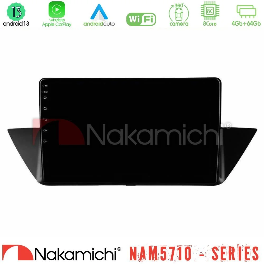 Φωτογραφία προϊόντος: Nakamichi NAM5710 Series 8Core Android13 4+64GB BMW Χ1 E84 Navigation Multimedia Tablet 10