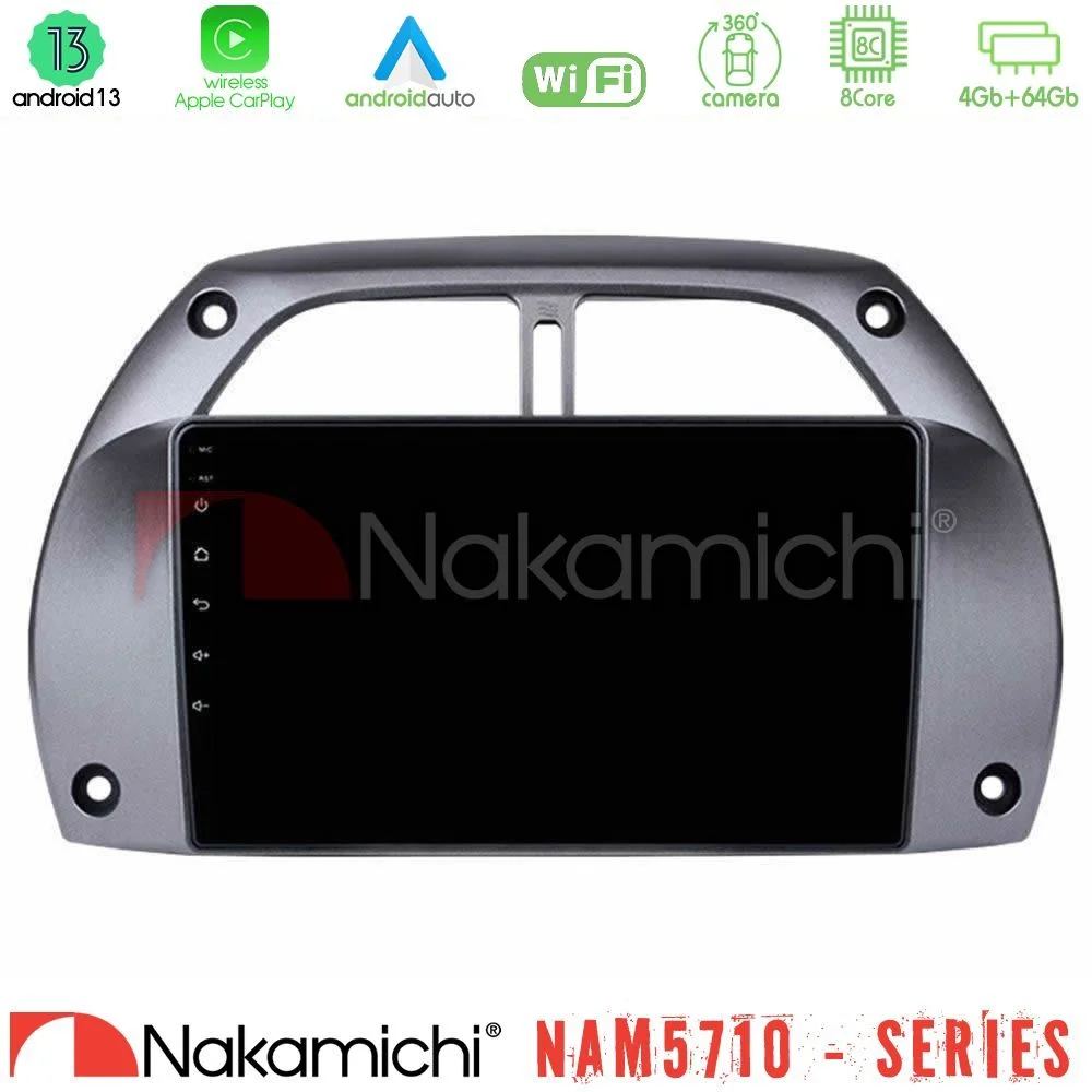 Φωτογραφία προϊόντος: Nakamichi NAM5710 Series 8Core Android13 4+64GB Toyota RAV4 2001 - 2006 Navigation Multimedia Tablet 9
