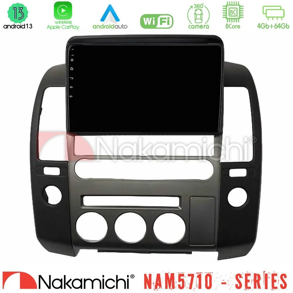Φωτογραφία προϊόντος: Nakamichi NAM5710 Series 8Core Android13 4+64GB Nissan Navara D40 2006-2012 (με εργ.οθόνη) Navigation Multimedia Tablet 9