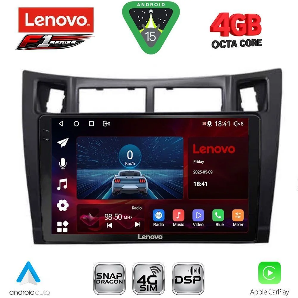 Φωτογραφία προϊόντος: LENOVO SSQ 9736BL_CPA (9inc) MULTIMEDIA TABLET for TOYOTA YARIS mod. 2006-2011 (BLACK)