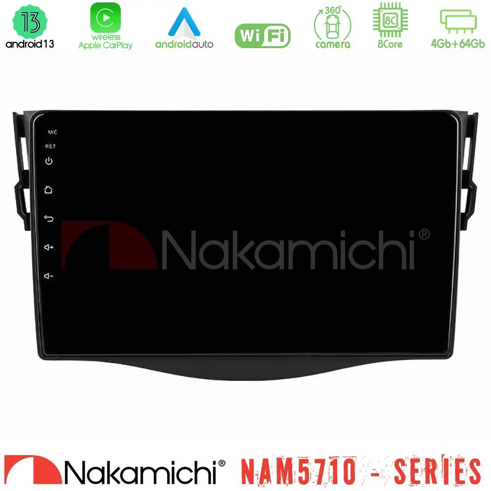 Φωτογραφία προϊόντος: Nakamichi NAM5710 Series 8Core Android13 4+64GB Toyota RAV4 Navigation Multimedia Tablet 9