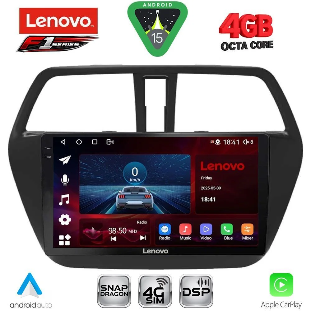 Φωτογραφία προϊόντος: LENOVO SSQ 9689_CPA (9inc) MULTIMEDIA TABLET for SUZUKI SX4 S-CROSS mod. 2014-2021