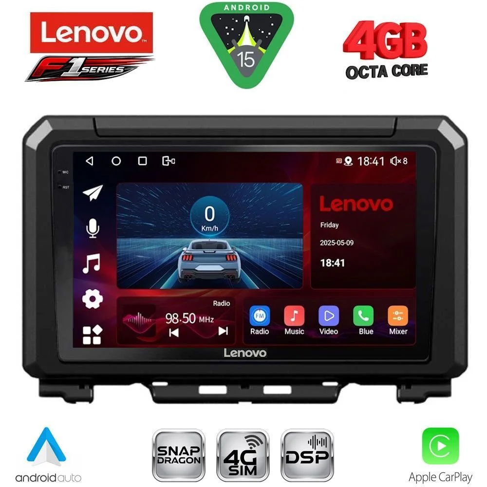 Φωτογραφία προϊόντος: LENOVO SSQ 9679_CPA (9inc) MULTIMEDIA TABLET for SUZUKI JIMNY mod. 2017-2026