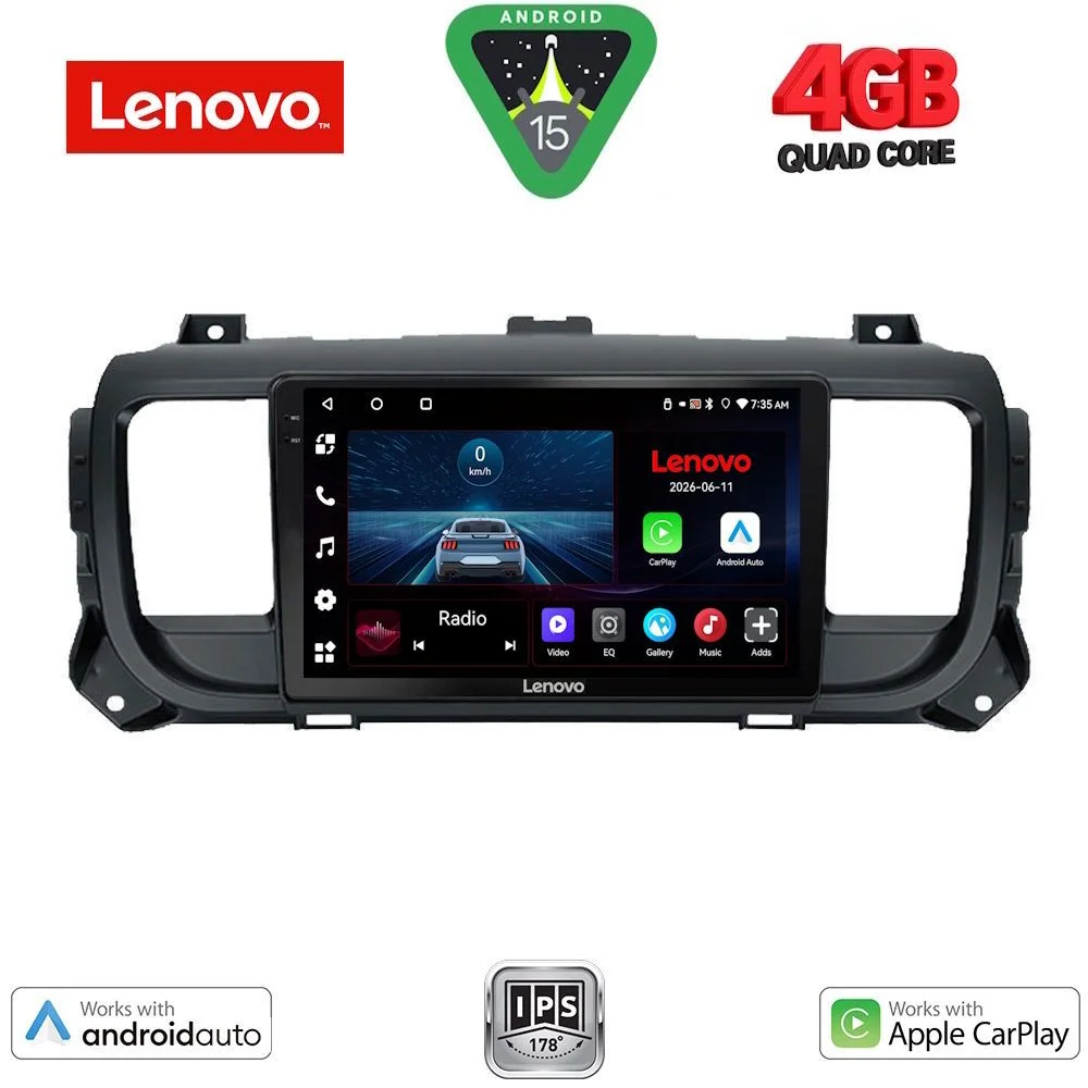 Φωτογραφία προϊόντος: LENOVO LVE 8729_CPAA (9inc) MULTIMEDIA TABLET for CITROEN JUMPY-SPACETOURER – PEUGEOT EXPERT-TRAVELLER – TOYOTA PROACE mod. 2016-2026
