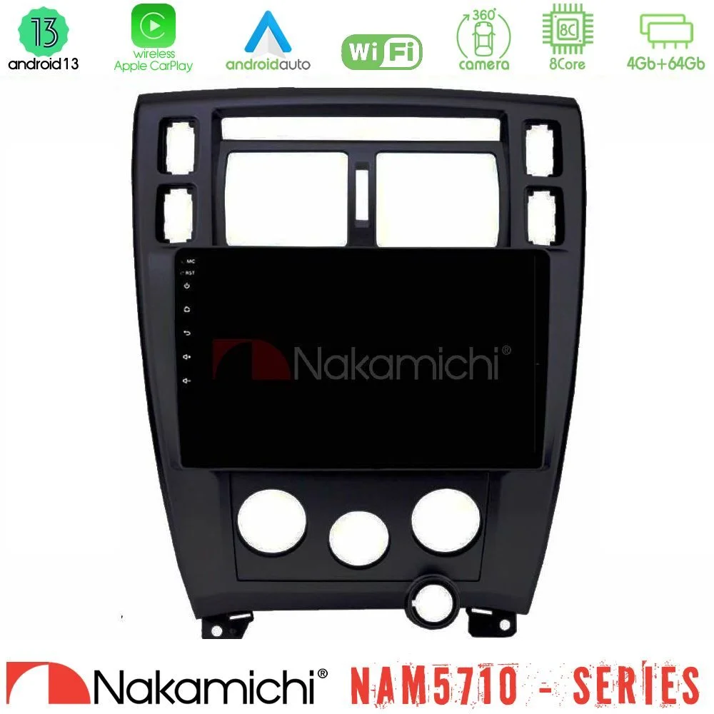 Φωτογραφία προϊόντος: Nakamichi NAM5710 Series 8Core Android13 4+64GB Hyundai Tucson Navigation Multimedia Tablet 9 (Μαύρο)
