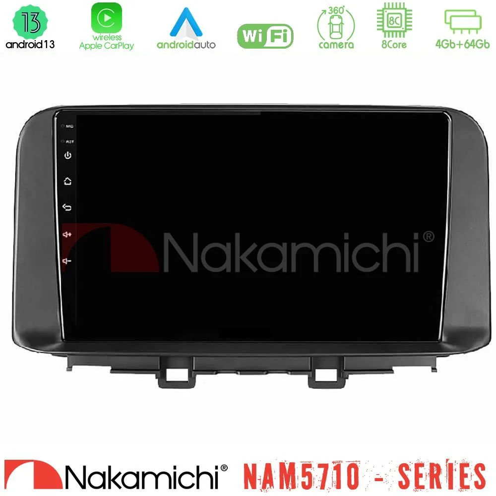 Φωτογραφία προϊόντος: Nakamichi NAM5710 Series 8Core Android13 4+64GB Hyundai Kona 2018-2023 Navigation Multimedia Tablet 10
