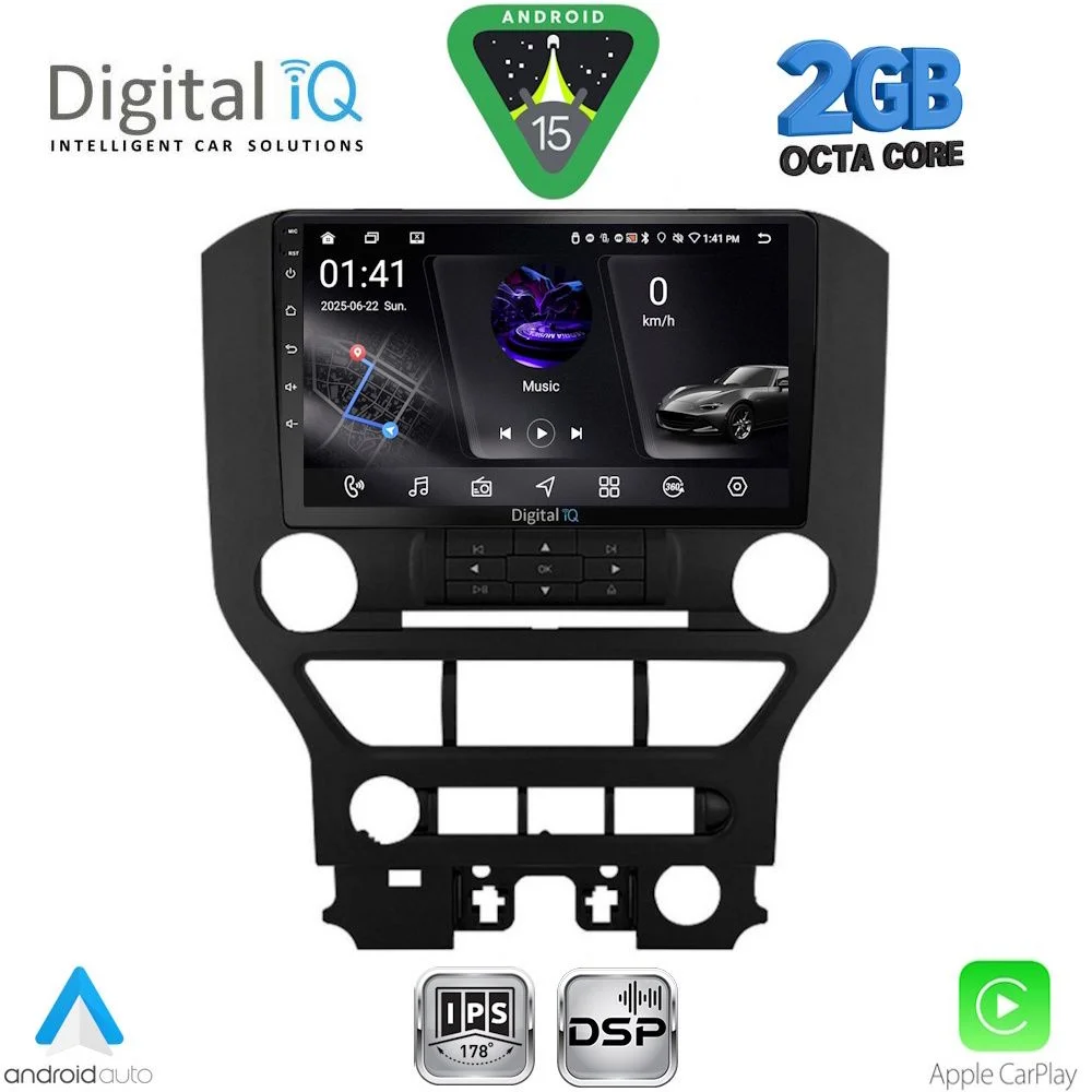 Φωτογραφία προϊόντος: DIGITAL IQ RSF 4166_CPA 3BUT (9inc) MULTIMEDIA TABLET for FORD MUSTANG mod. 2015-2020